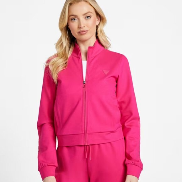 Guess - Audrey Zip Up Jacket - Small - Pink - Picture 1 of 12